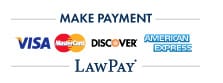 Make Payment | Visa | MasterCard | Discover | American Express | Lawpay